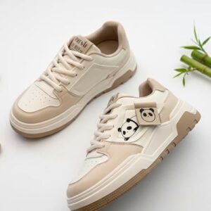 Sneakers for Women Comfortable Synthetic Leather Shoes for Woman, Lace-Up Casual Girls Shoe, Lightweight Sneaker Shoes for Woman